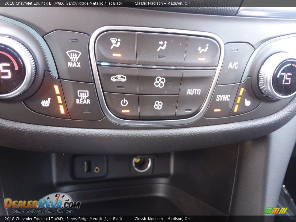 2018 Chevrolet Equinox LT AWD Sandy Ridge Metallic / Jet Black Photo #9