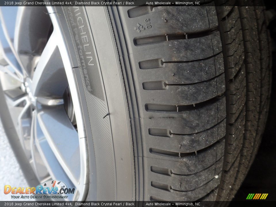 2018 Jeep Grand Cherokee Limited 4x4 Diamond Black Crystal Pearl / Black Photo #8