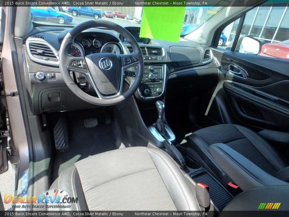 2015 Buick Encore Convenience AWD Cocoa Silver Metallic / Ebony Photo #22