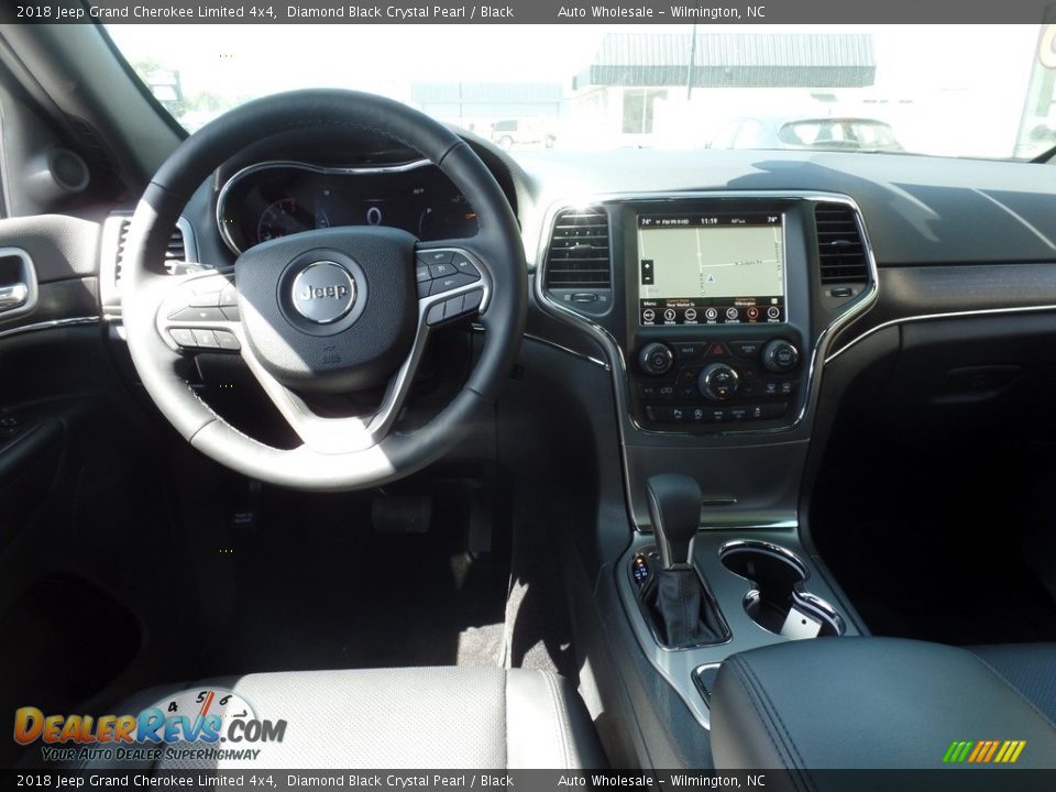 2018 Jeep Grand Cherokee Limited 4x4 Diamond Black Crystal Pearl / Black Photo #16