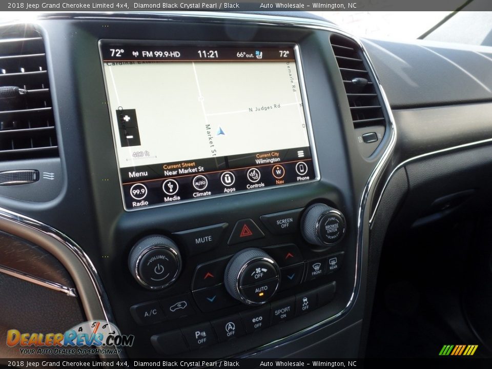 2018 Jeep Grand Cherokee Limited 4x4 Diamond Black Crystal Pearl / Black Photo #18
