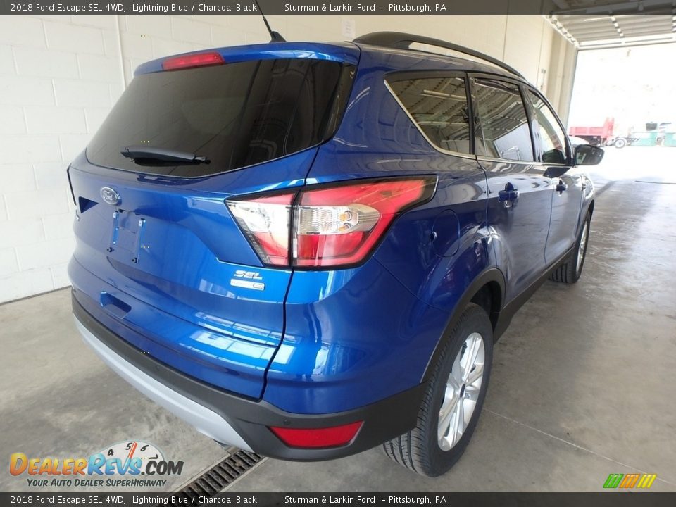 2018 Ford Escape SEL 4WD Lightning Blue / Charcoal Black Photo #2