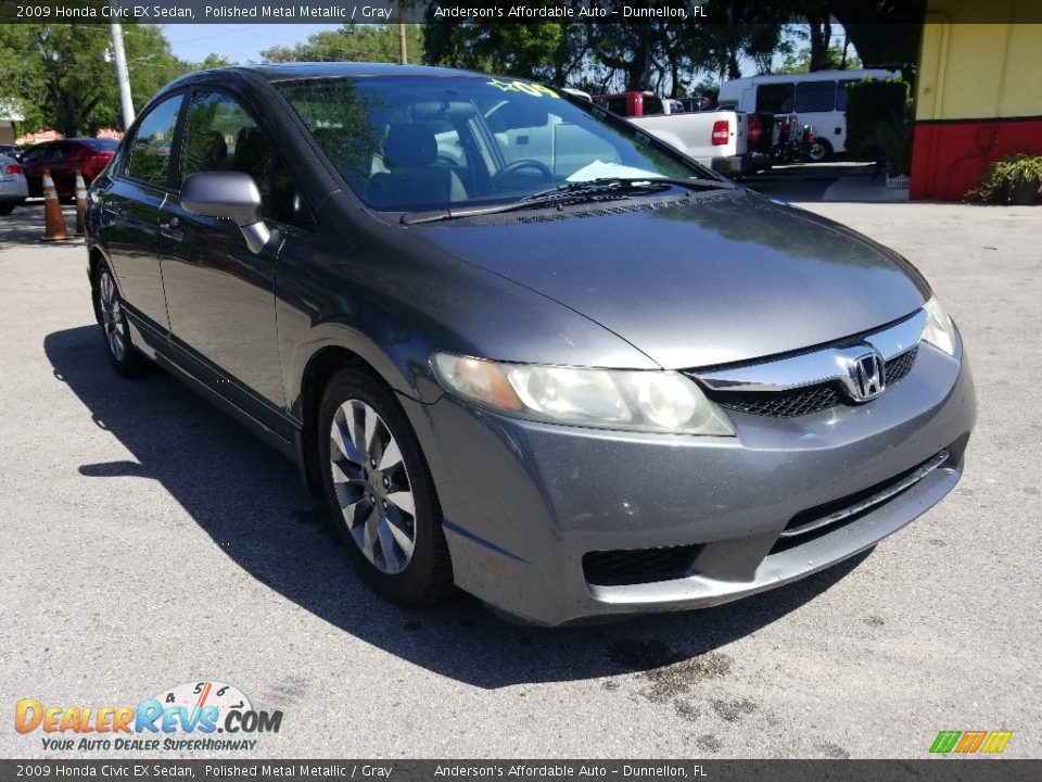 2009 Honda Civic EX Sedan Polished Metal Metallic / Gray Photo #1
