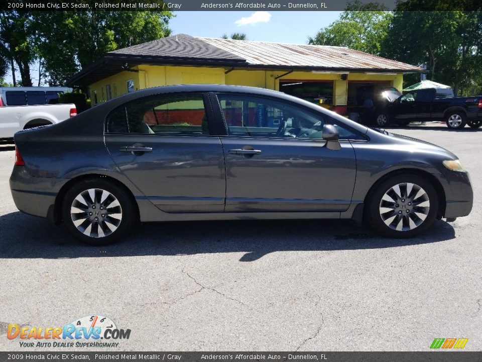 2009 Honda Civic EX Sedan Polished Metal Metallic / Gray Photo #2