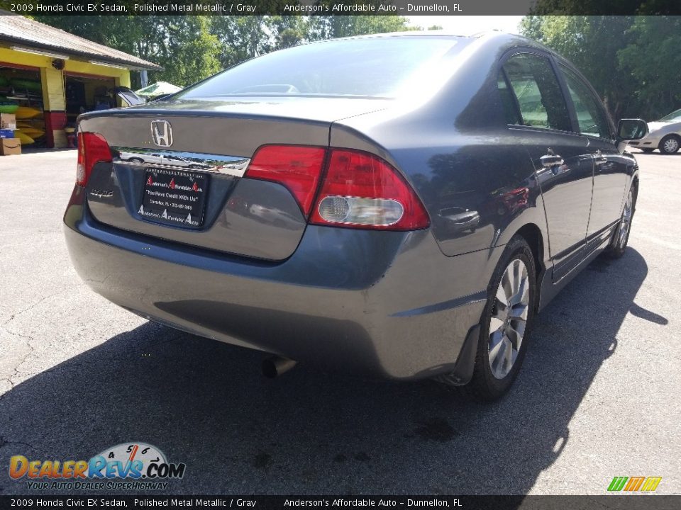 2009 Honda Civic EX Sedan Polished Metal Metallic / Gray Photo #3