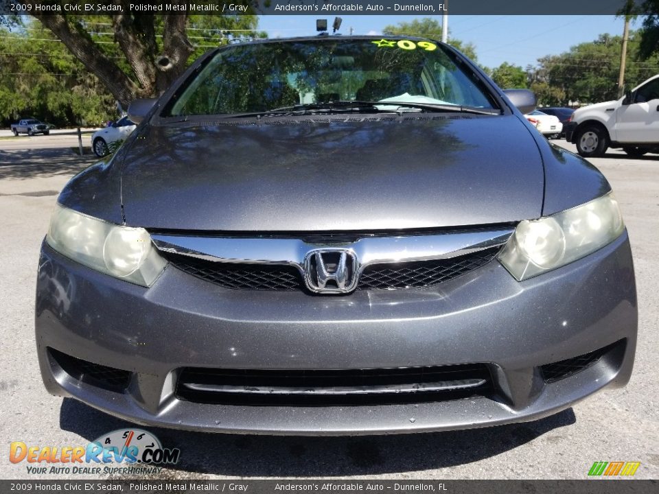 2009 Honda Civic EX Sedan Polished Metal Metallic / Gray Photo #8