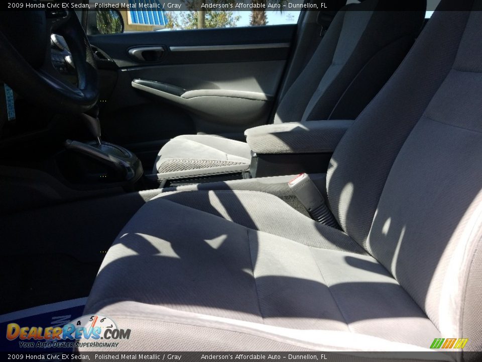 2009 Honda Civic EX Sedan Polished Metal Metallic / Gray Photo #10