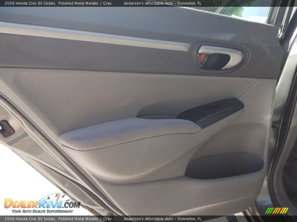 2009 Honda Civic EX Sedan Polished Metal Metallic / Gray Photo #14