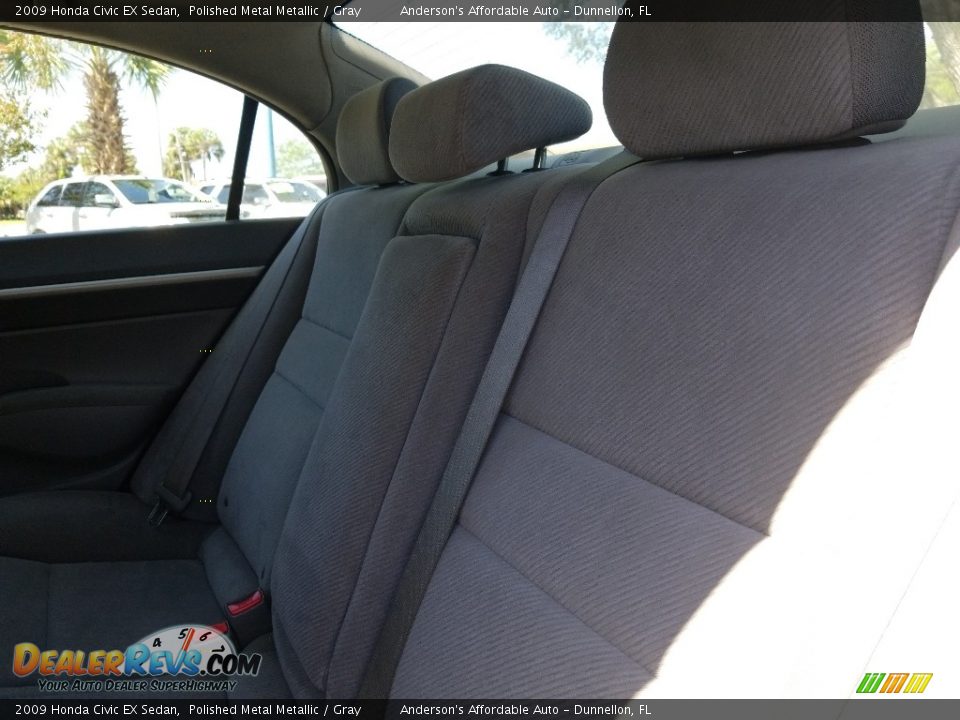2009 Honda Civic EX Sedan Polished Metal Metallic / Gray Photo #16