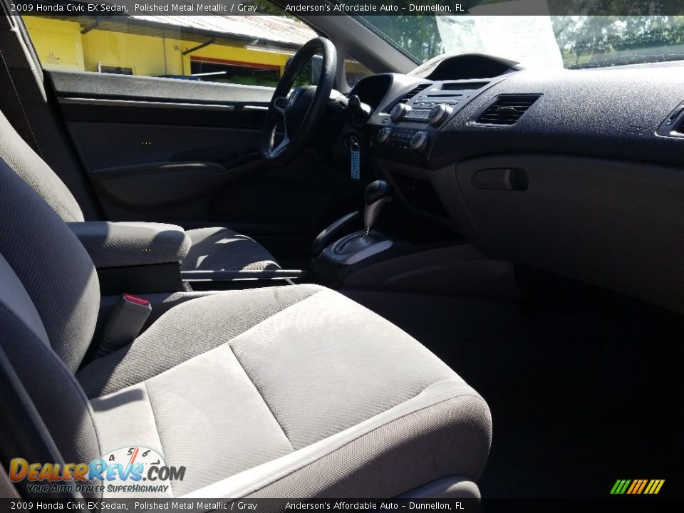 2009 Honda Civic EX Sedan Polished Metal Metallic / Gray Photo #18