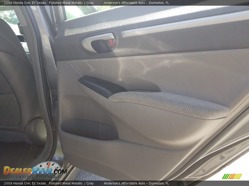 2009 Honda Civic EX Sedan Polished Metal Metallic / Gray Photo #19