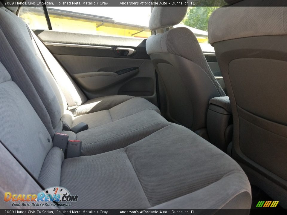 2009 Honda Civic EX Sedan Polished Metal Metallic / Gray Photo #20