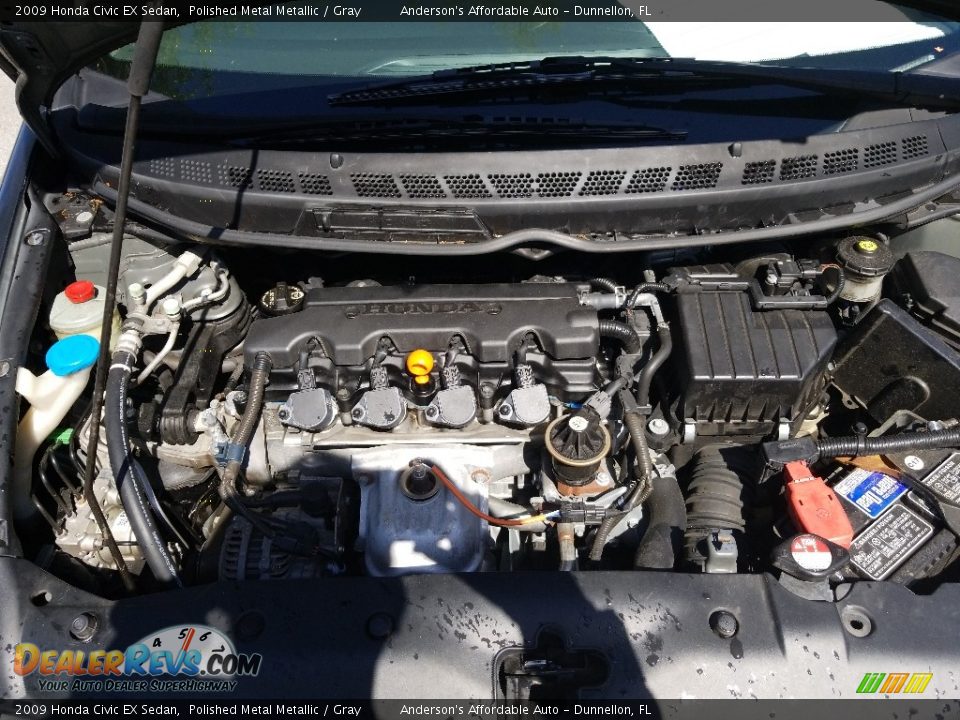 2009 Honda Civic EX Sedan Polished Metal Metallic / Gray Photo #22