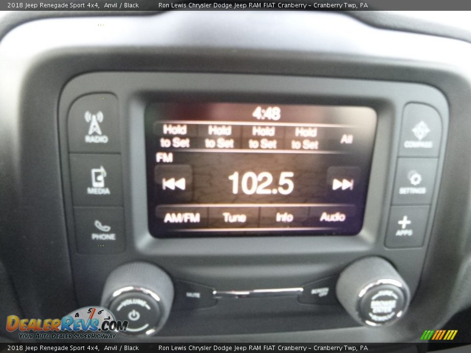 2018 Jeep Renegade Sport 4x4 Anvil / Black Photo #16