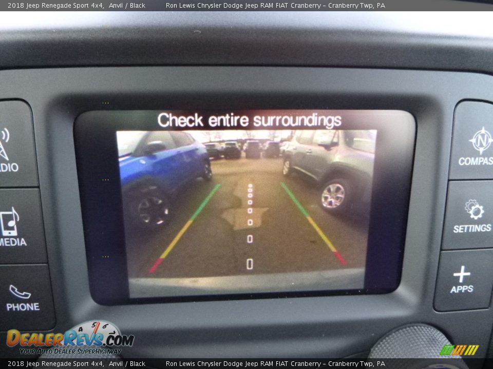 2018 Jeep Renegade Sport 4x4 Anvil / Black Photo #17