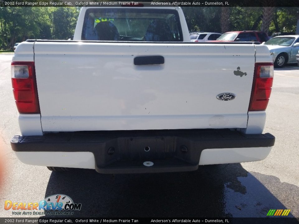 2002 Ford Ranger Edge Regular Cab Oxford White / Medium Prairie Tan Photo #4