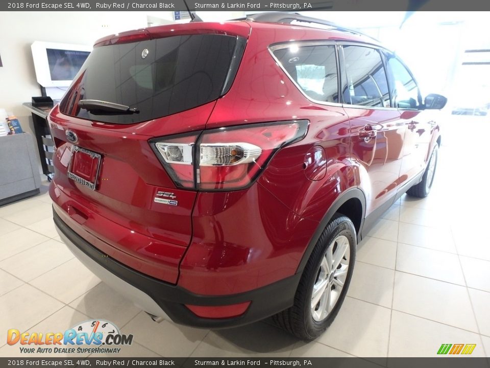 2018 Ford Escape SEL 4WD Ruby Red / Charcoal Black Photo #2