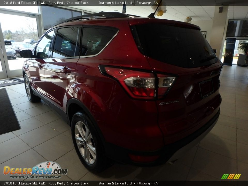 2018 Ford Escape SEL 4WD Ruby Red / Charcoal Black Photo #3