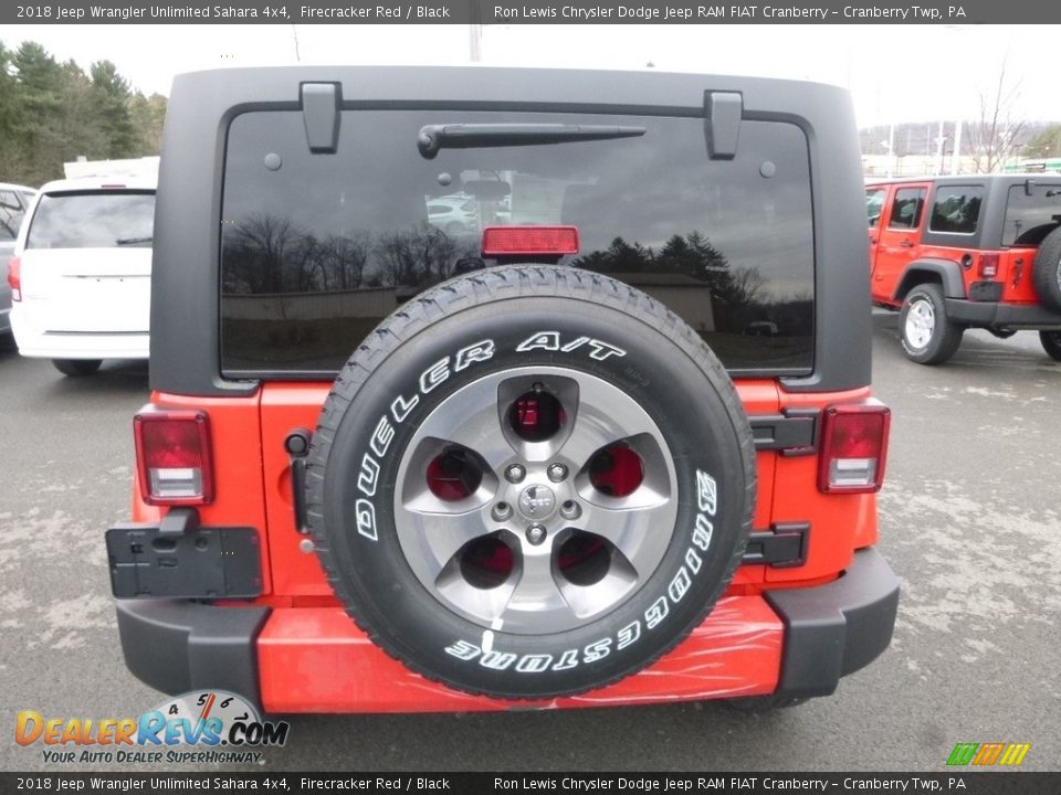2018 Jeep Wrangler Unlimited Sahara 4x4 Firecracker Red / Black Photo #4