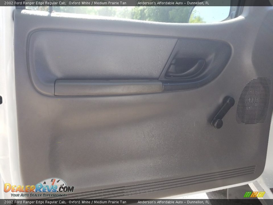 2002 Ford Ranger Edge Regular Cab Oxford White / Medium Prairie Tan Photo #9