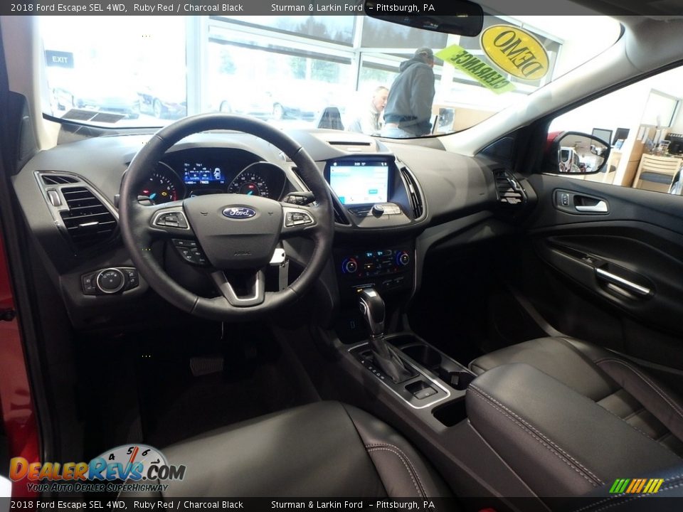 2018 Ford Escape SEL 4WD Ruby Red / Charcoal Black Photo #8