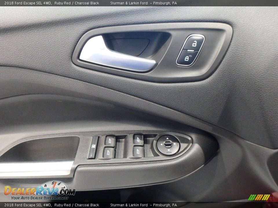 2018 Ford Escape SEL 4WD Ruby Red / Charcoal Black Photo #9
