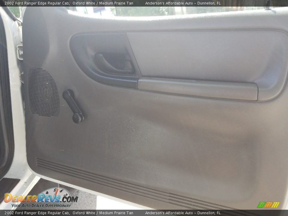 2002 Ford Ranger Edge Regular Cab Oxford White / Medium Prairie Tan Photo #12