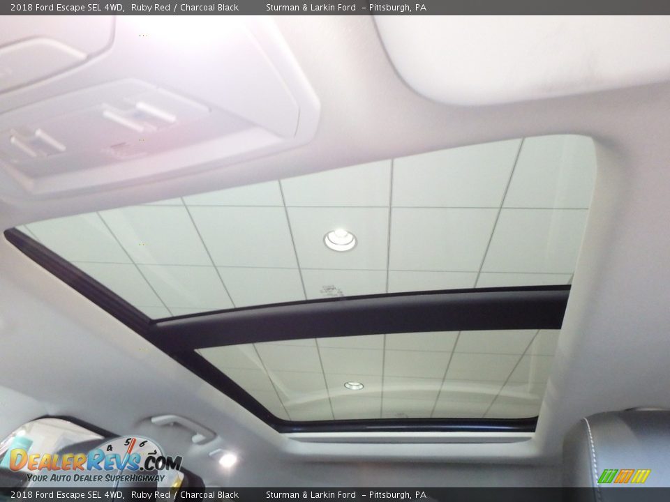 2018 Ford Escape SEL 4WD Ruby Red / Charcoal Black Photo #12