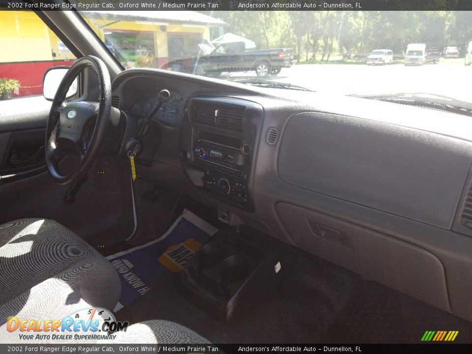 2002 Ford Ranger Edge Regular Cab Oxford White / Medium Prairie Tan Photo #14