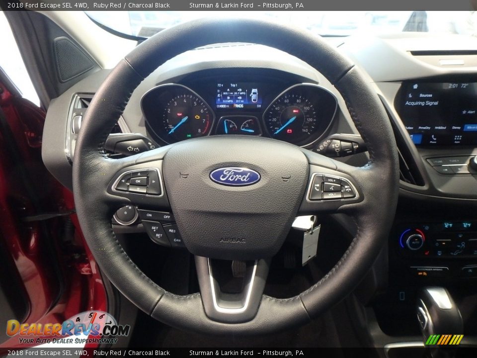 2018 Ford Escape SEL 4WD Ruby Red / Charcoal Black Photo #15