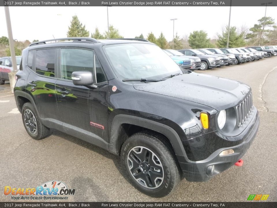 2017 Jeep Renegade Trailhawk 4x4 Black / Black Photo #7
