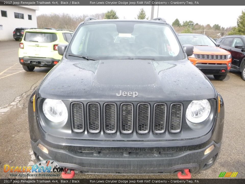 2017 Jeep Renegade Trailhawk 4x4 Black / Black Photo #8