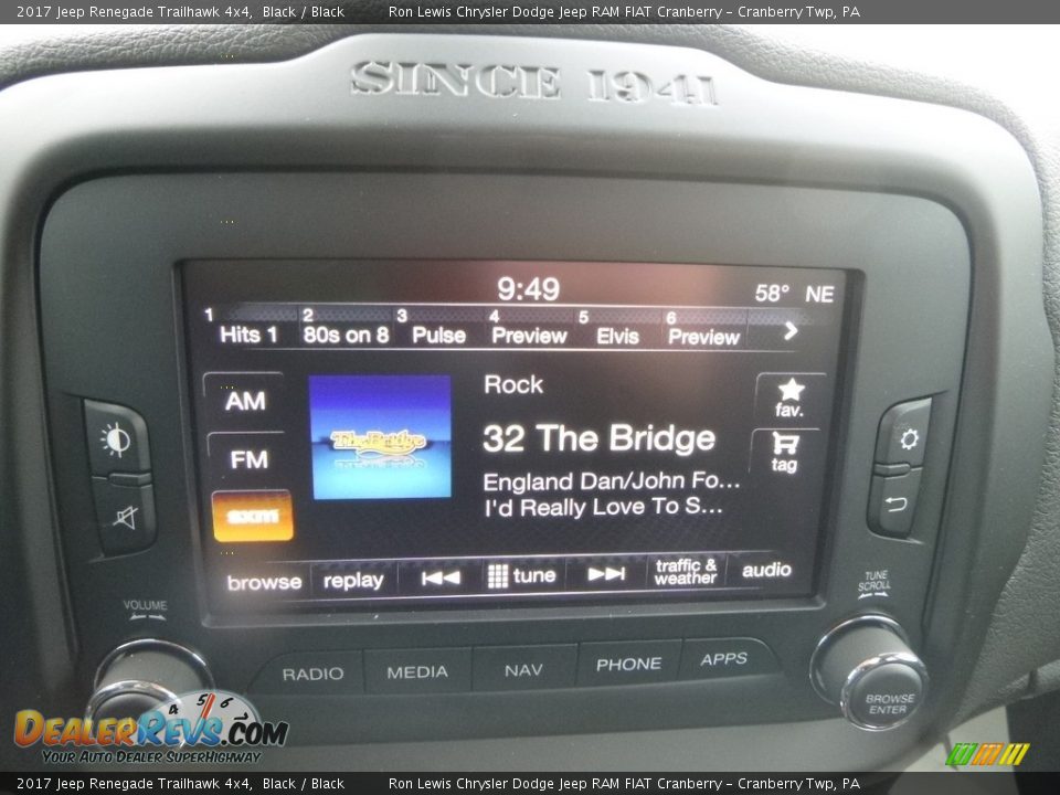 2017 Jeep Renegade Trailhawk 4x4 Black / Black Photo #15