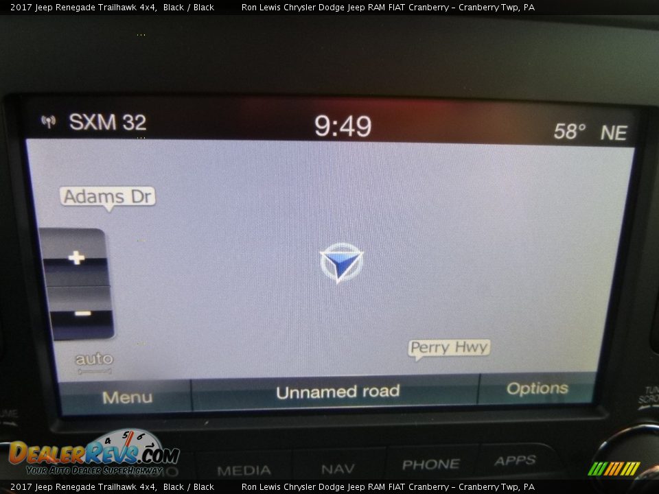 2017 Jeep Renegade Trailhawk 4x4 Black / Black Photo #16