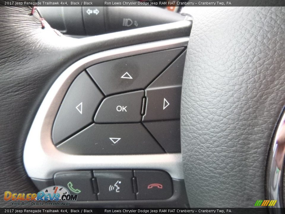 2017 Jeep Renegade Trailhawk 4x4 Black / Black Photo #20