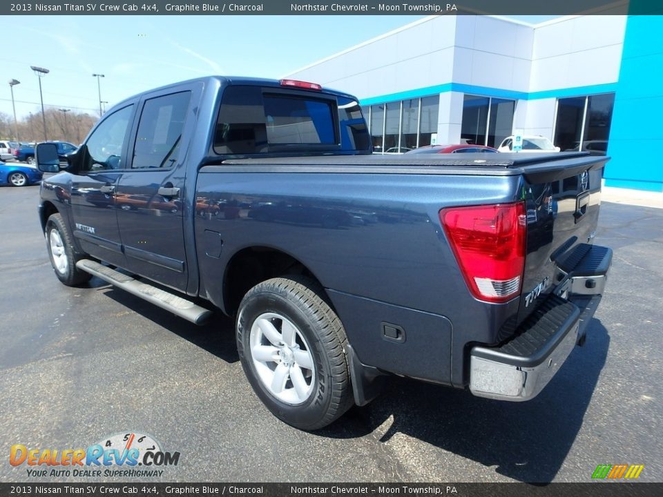 2013 Nissan Titan SV Crew Cab 4x4 Graphite Blue / Charcoal Photo #4