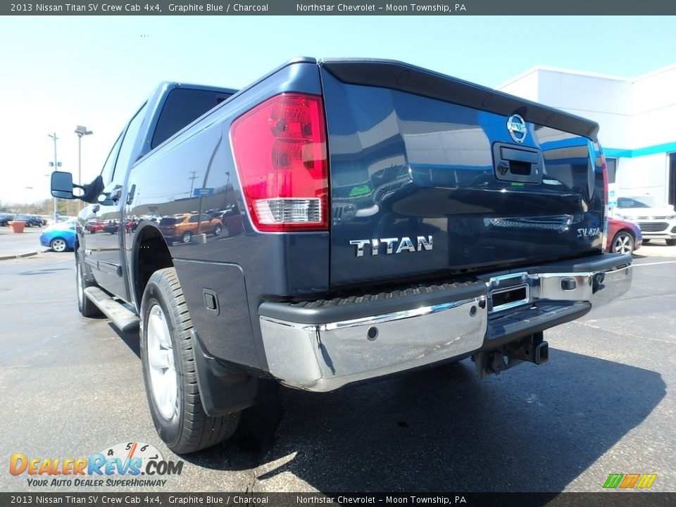 2013 Nissan Titan SV Crew Cab 4x4 Graphite Blue / Charcoal Photo #5