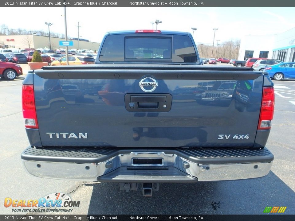 2013 Nissan Titan SV Crew Cab 4x4 Graphite Blue / Charcoal Photo #6