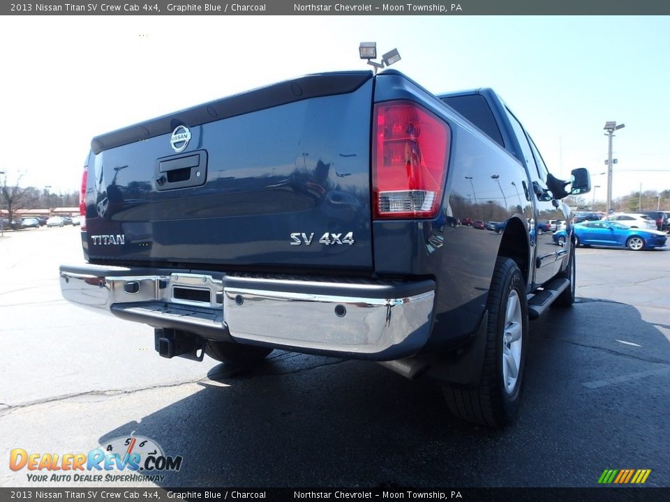 2013 Nissan Titan SV Crew Cab 4x4 Graphite Blue / Charcoal Photo #8