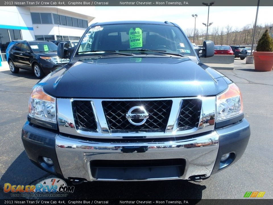 2013 Nissan Titan SV Crew Cab 4x4 Graphite Blue / Charcoal Photo #12