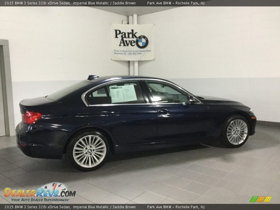 2015 BMW 3 Series 328i xDrive Sedan Imperial Blue Metallic / Saddle Brown Photo #6