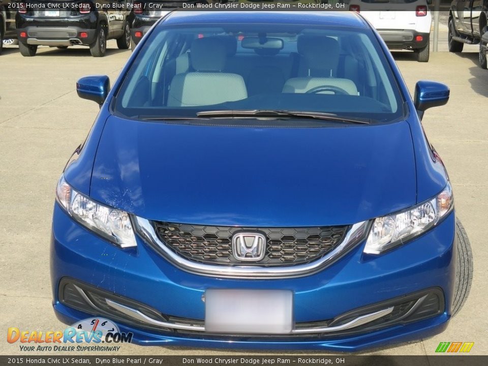 2015 Honda Civic LX Sedan Dyno Blue Pearl / Gray Photo #6