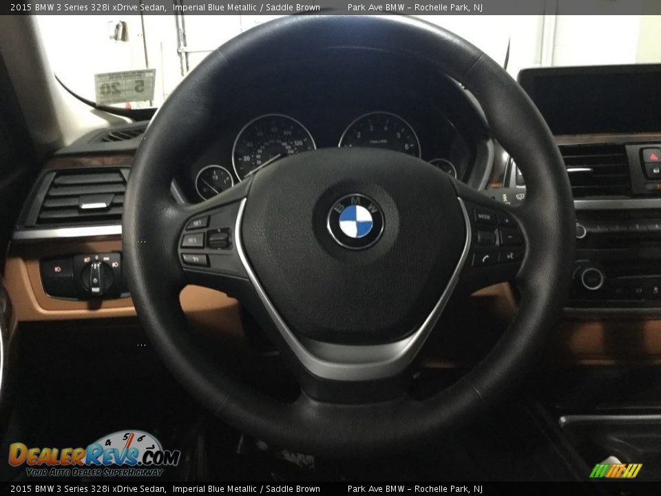 2015 BMW 3 Series 328i xDrive Sedan Imperial Blue Metallic / Saddle Brown Photo #21