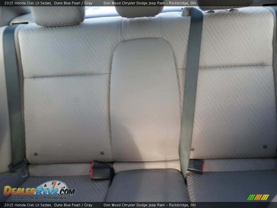 2015 Honda Civic LX Sedan Dyno Blue Pearl / Gray Photo #21
