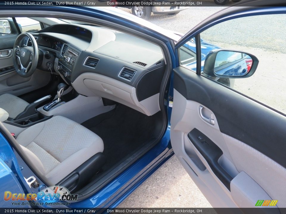 2015 Honda Civic LX Sedan Dyno Blue Pearl / Gray Photo #33