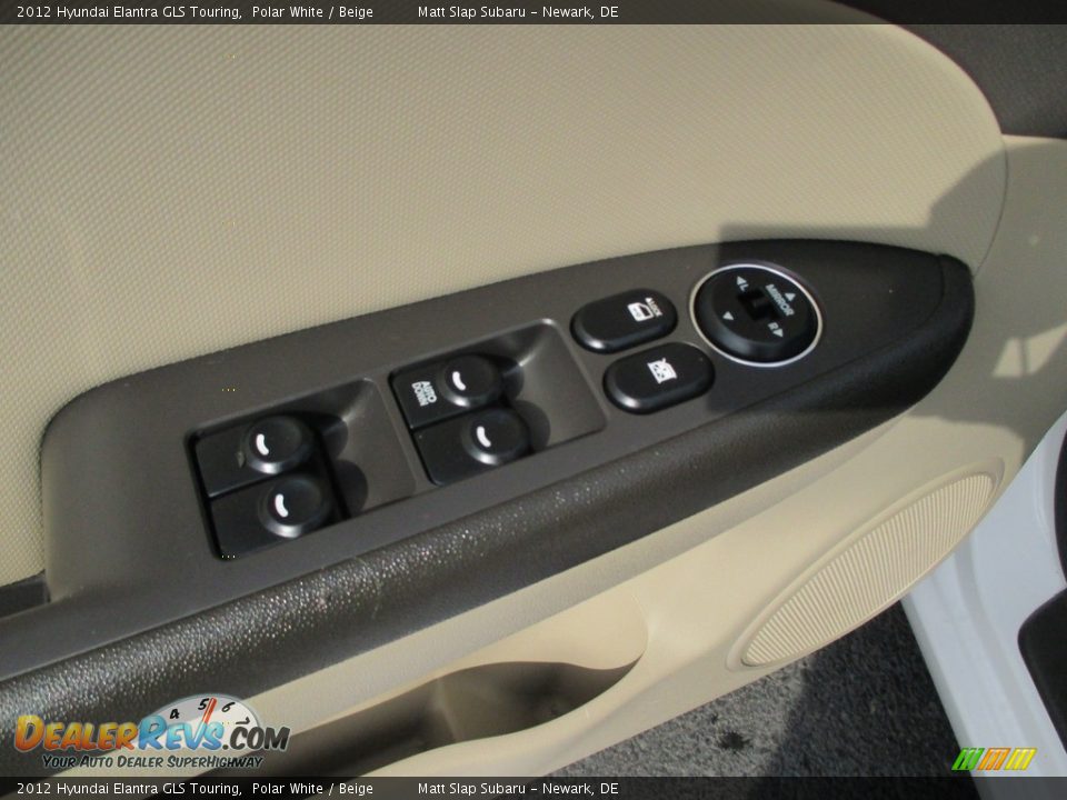 2012 Hyundai Elantra GLS Touring Polar White / Beige Photo #14