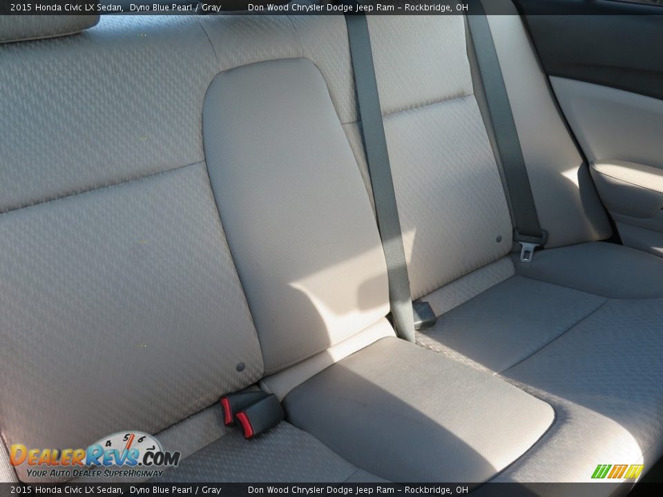 2015 Honda Civic LX Sedan Dyno Blue Pearl / Gray Photo #34
