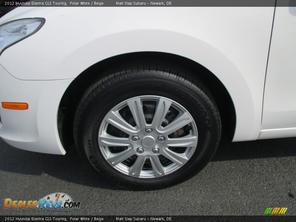 2012 Hyundai Elantra GLS Touring Polar White / Beige Photo #21