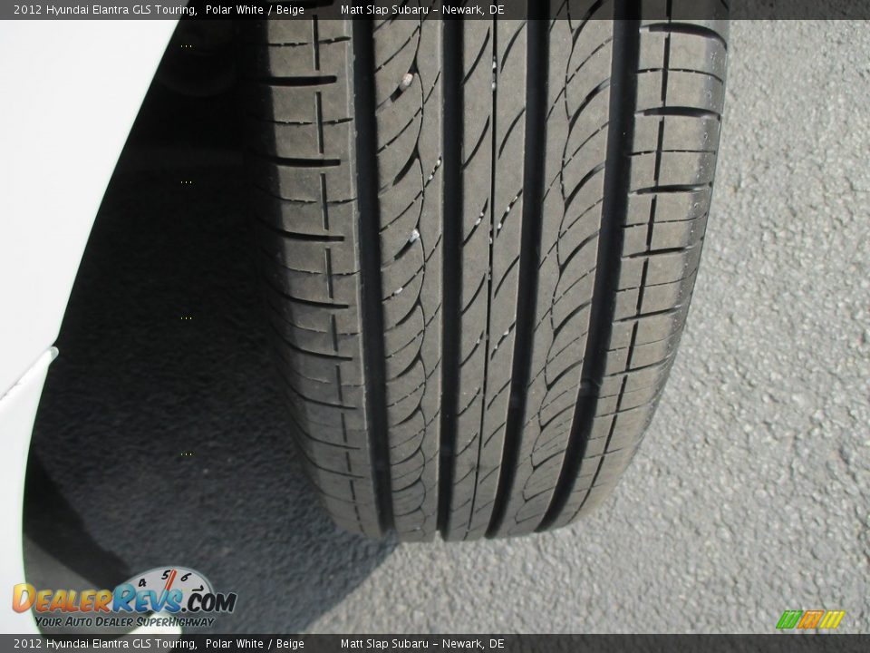 2012 Hyundai Elantra GLS Touring Polar White / Beige Photo #22