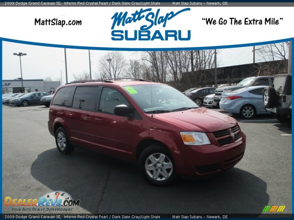 2009 Dodge Grand Caravan SE Inferno Red Crystal Pearl / Dark Slate Gray/Light Shale Photo #1
